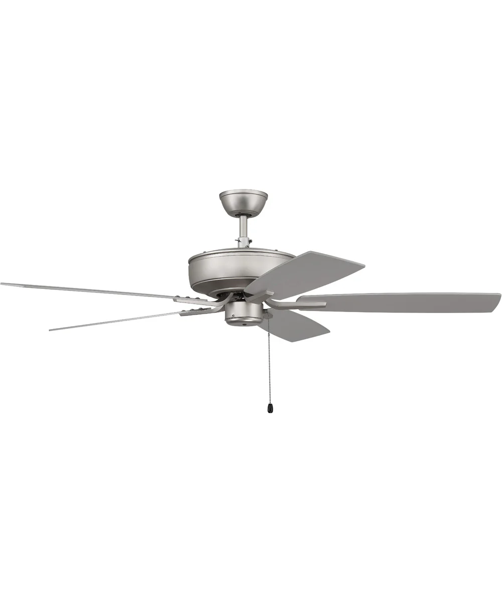 Pro Plus 52" Fan Ceiling Fan (Blades Included) Brushed Satin Nickel