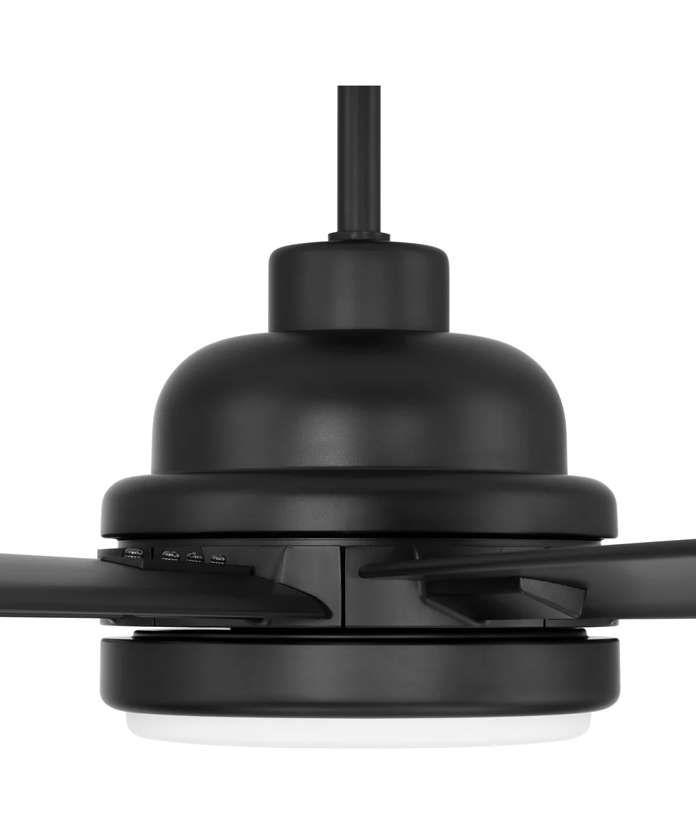 Rush 65" 1-Light Ceiling Fan (Blades Included) Flat Black - Image 3