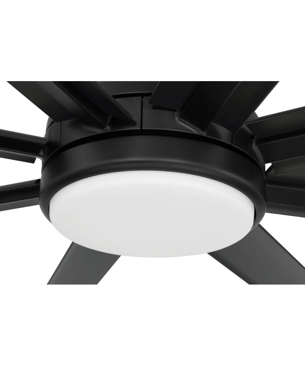 Rush 65" 1-Light Ceiling Fan (Blades Included) Flat Black - Image 6