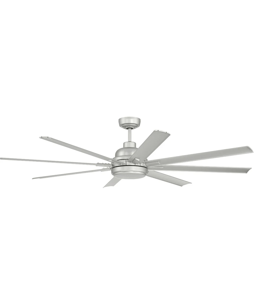 Rush 65" 1-Light Ceiling Fan (Blades Included) Painted Nickel - Image 7