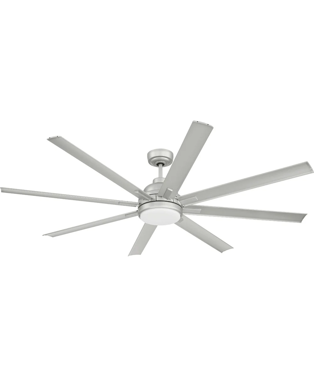Rush 65" 1-Light Ceiling Fan (Blades Included) Painted Nickel - Image 8