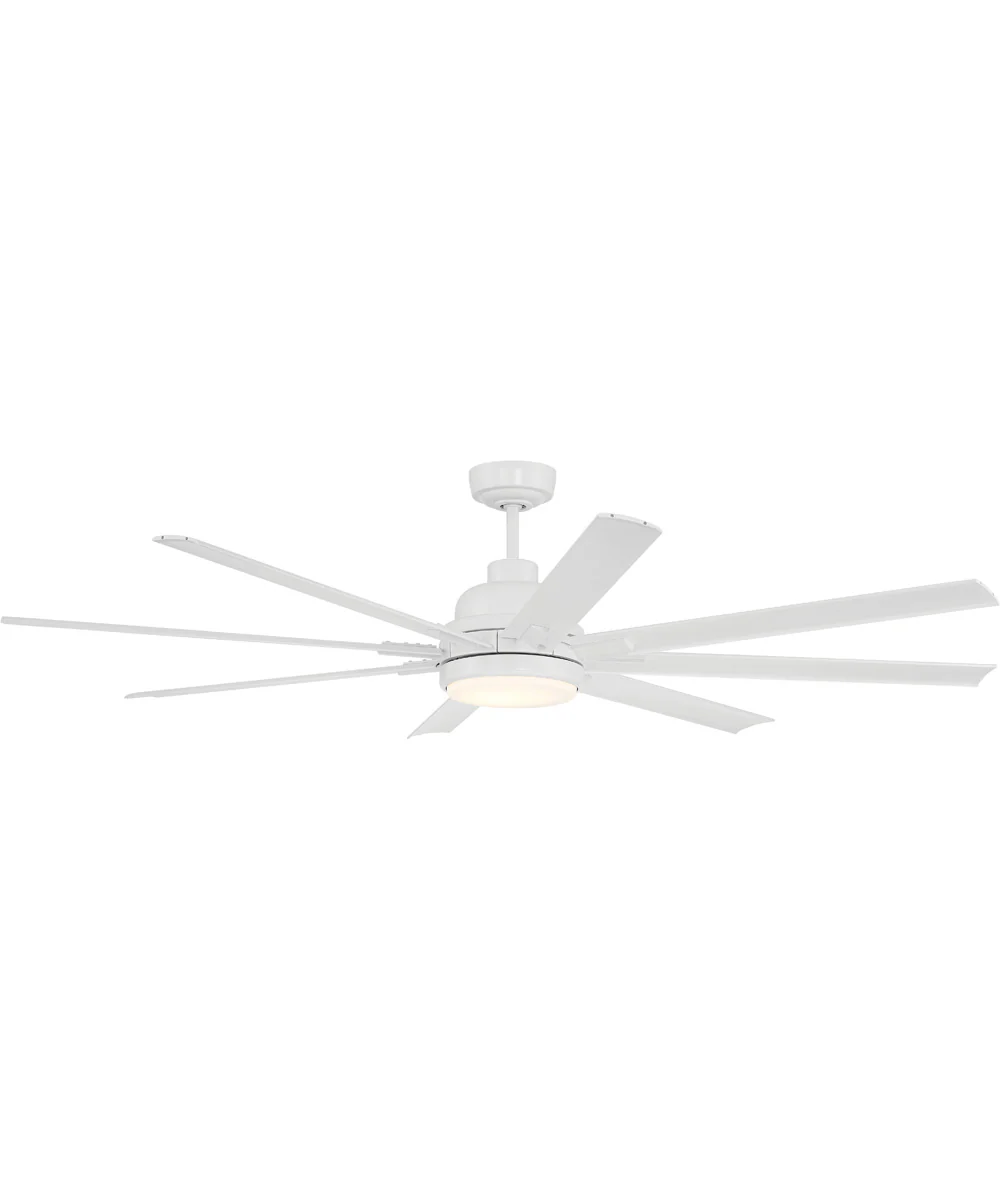 Rush 65" 1-Light Ceiling Fan (Blades Included) White - Image 2