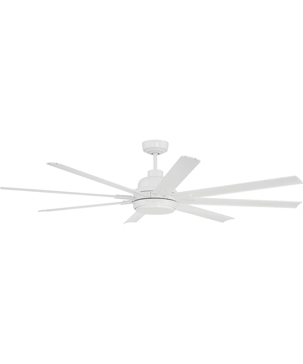 Rush 65" 1-Light Ceiling Fan (Blades Included) White - Image 7