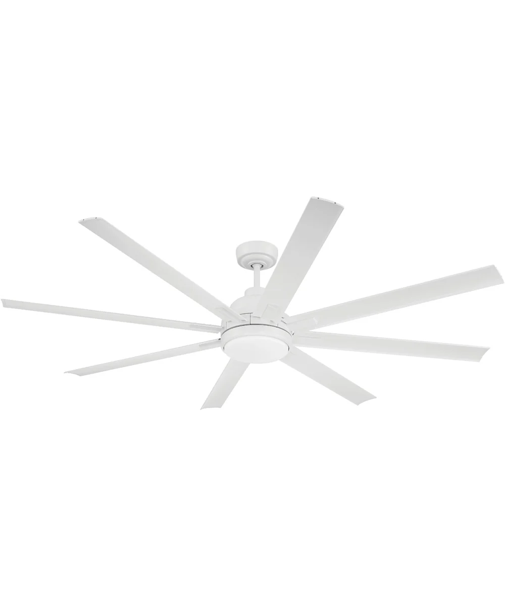 Rush 65" 1-Light Ceiling Fan (Blades Included) White - Image 8