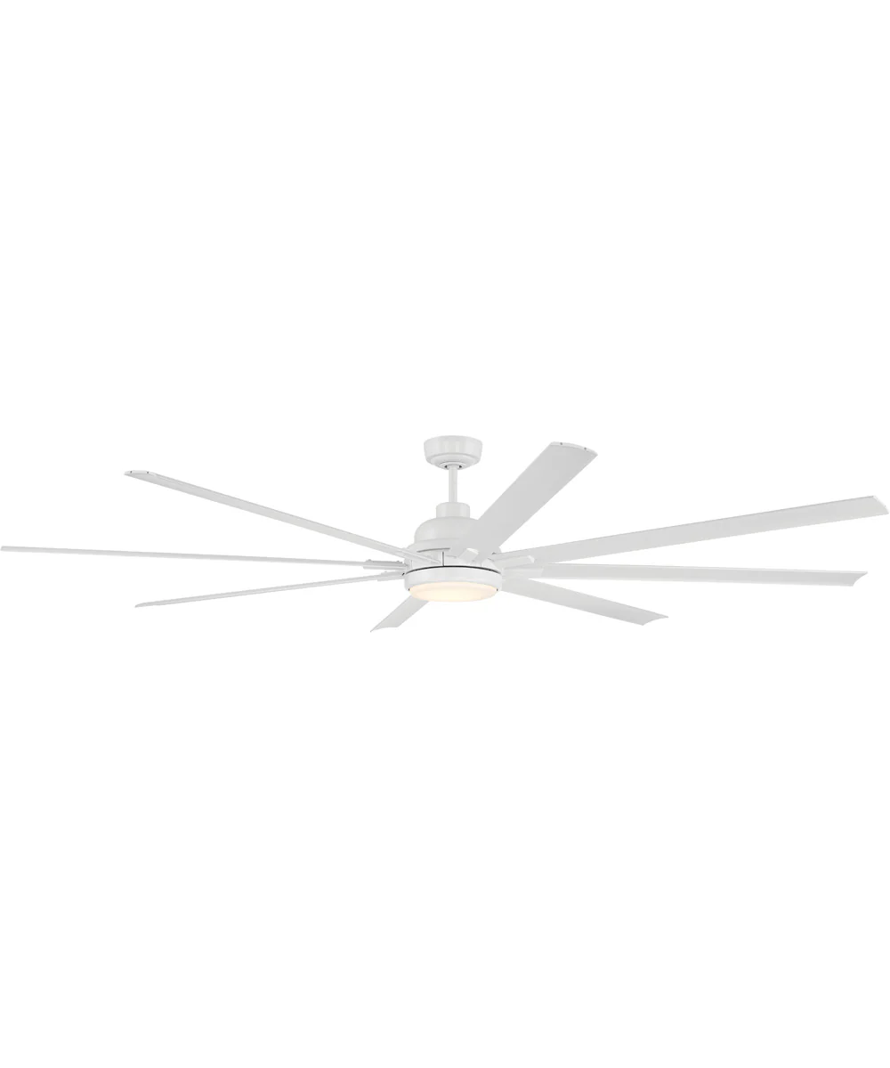 Rush 84" 1-Light Ceiling Fan (Blades Included) White - Image 2