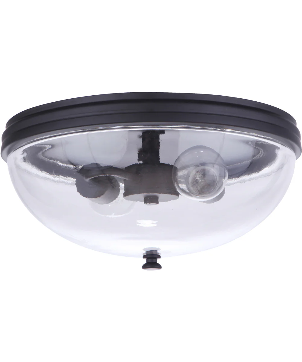 Sivo 2-Light Outdoor Flush Mount Midnight