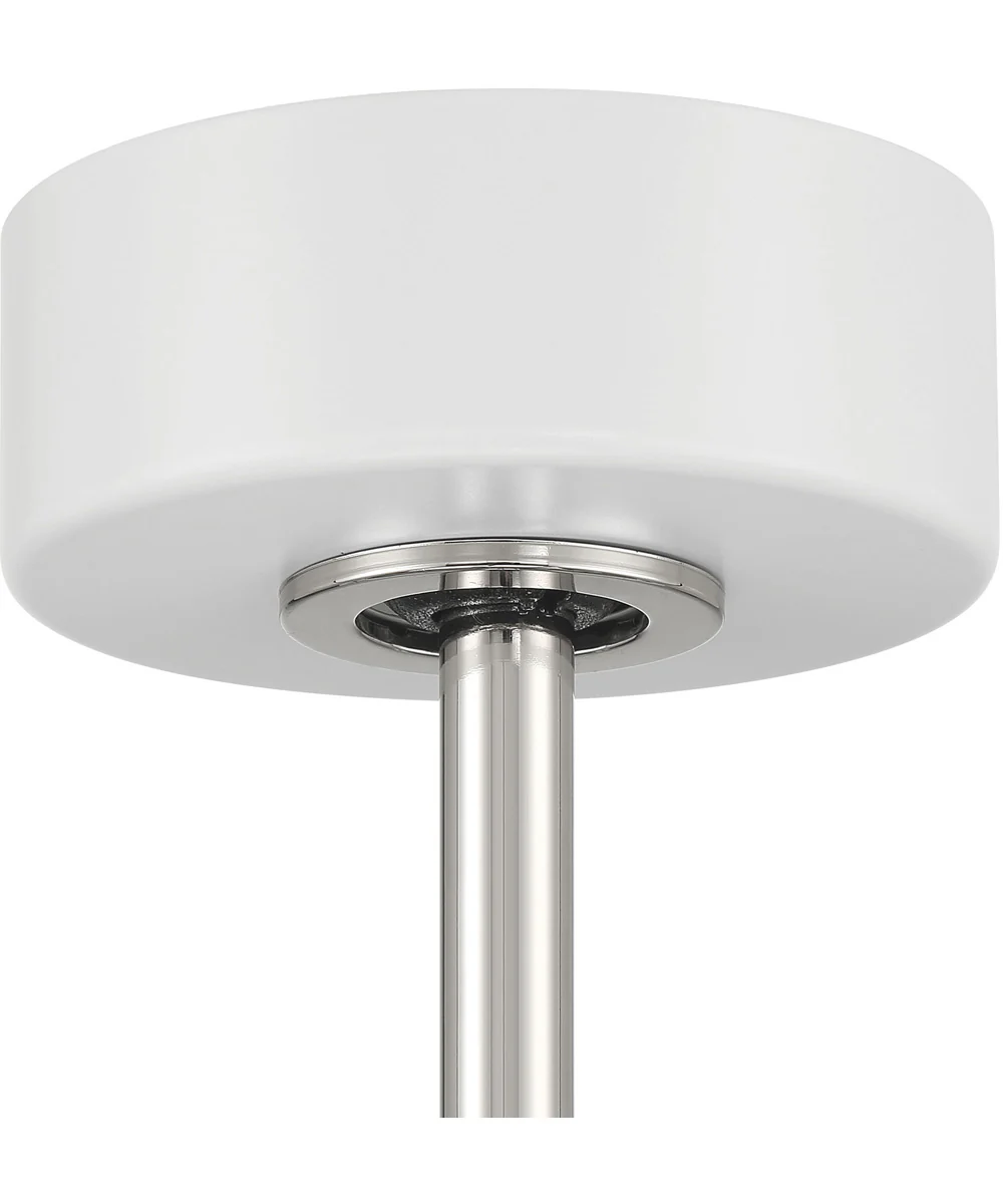 Taylor 24" 1-Light Ceiling Fan (Blades Included) White/Polished Nickel - Image 5