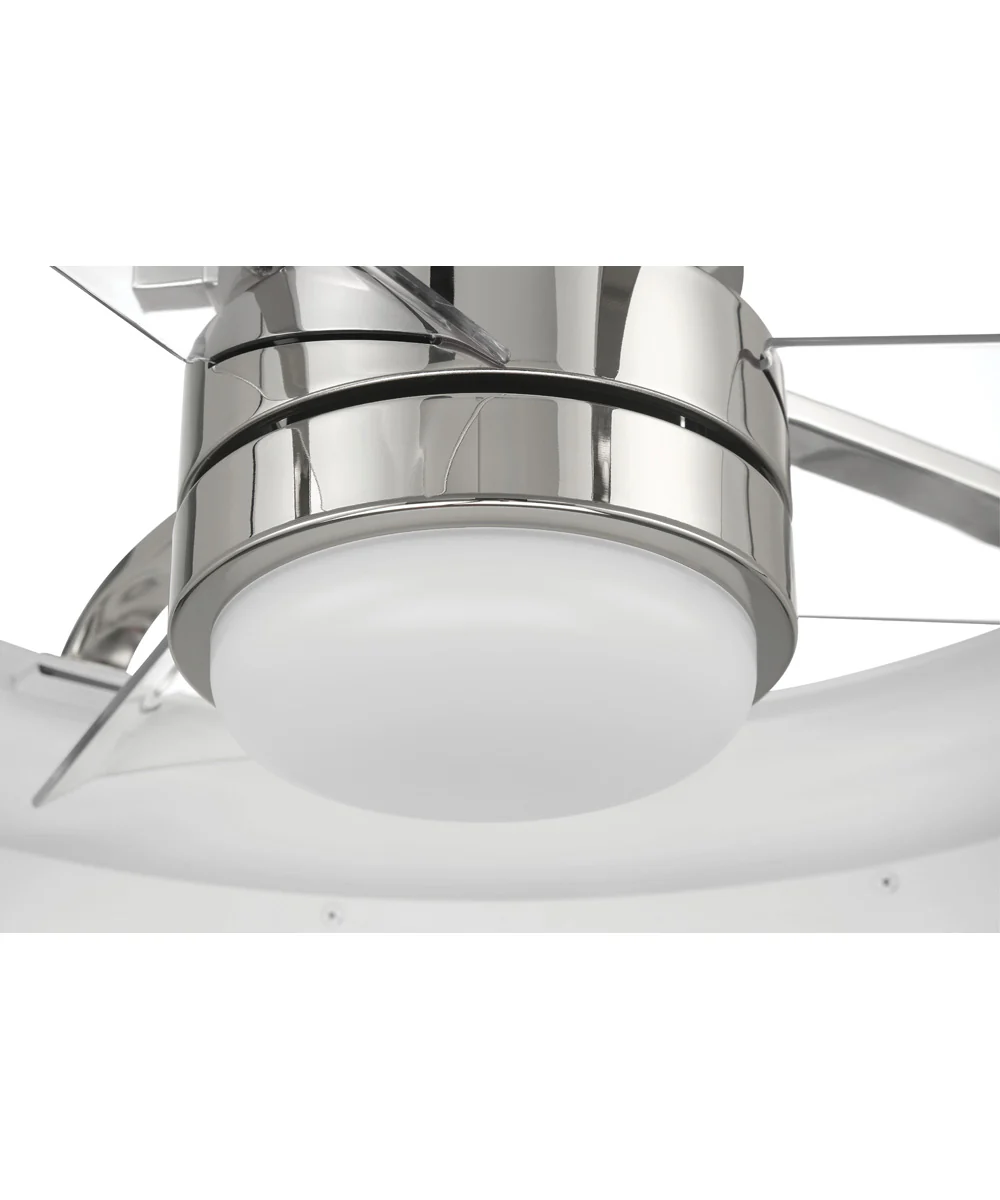 Taylor 24" 1-Light Ceiling Fan (Blades Included) White/Polished Nickel - Image 6