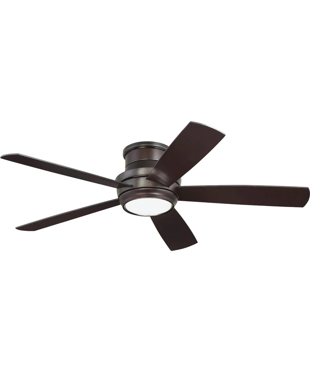 Tempo Hugger 52" 1-Light LED Ceiling Fan (Blades Included) Oiled Bronze