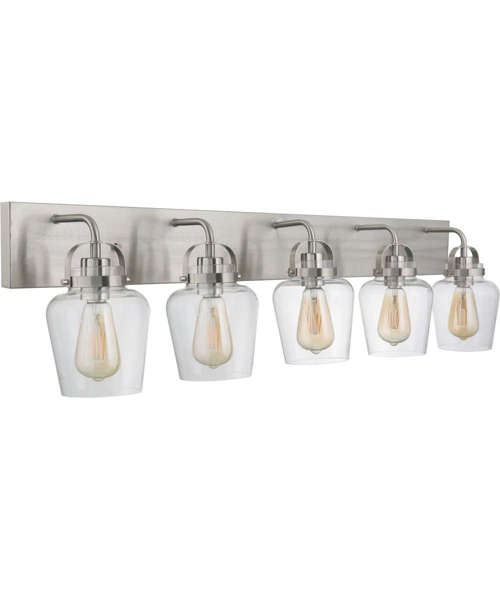 Trystan 5-Light Vanity Brushed Polished Nickel