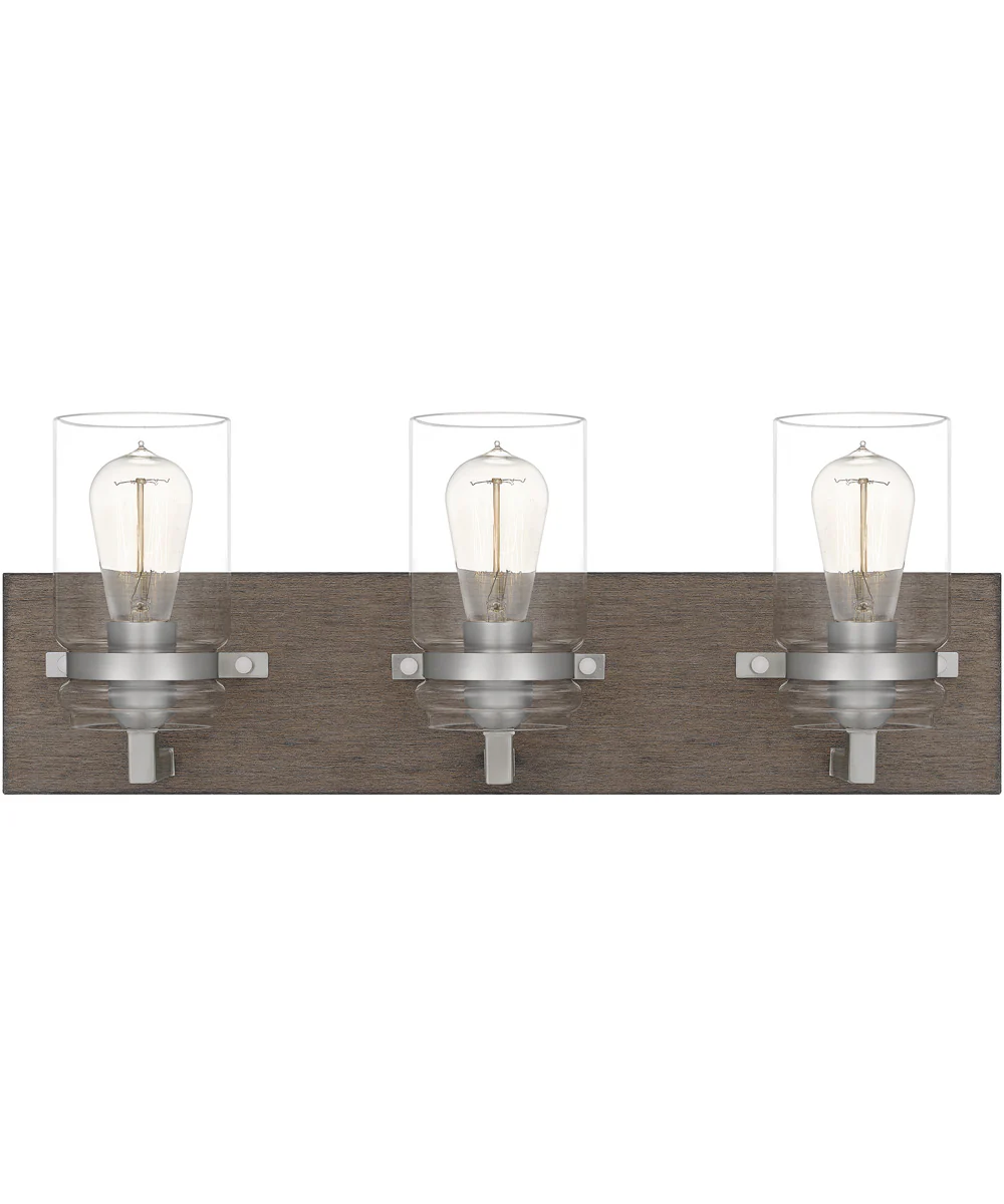Craven Large 3-light Bath Light Aged Oak