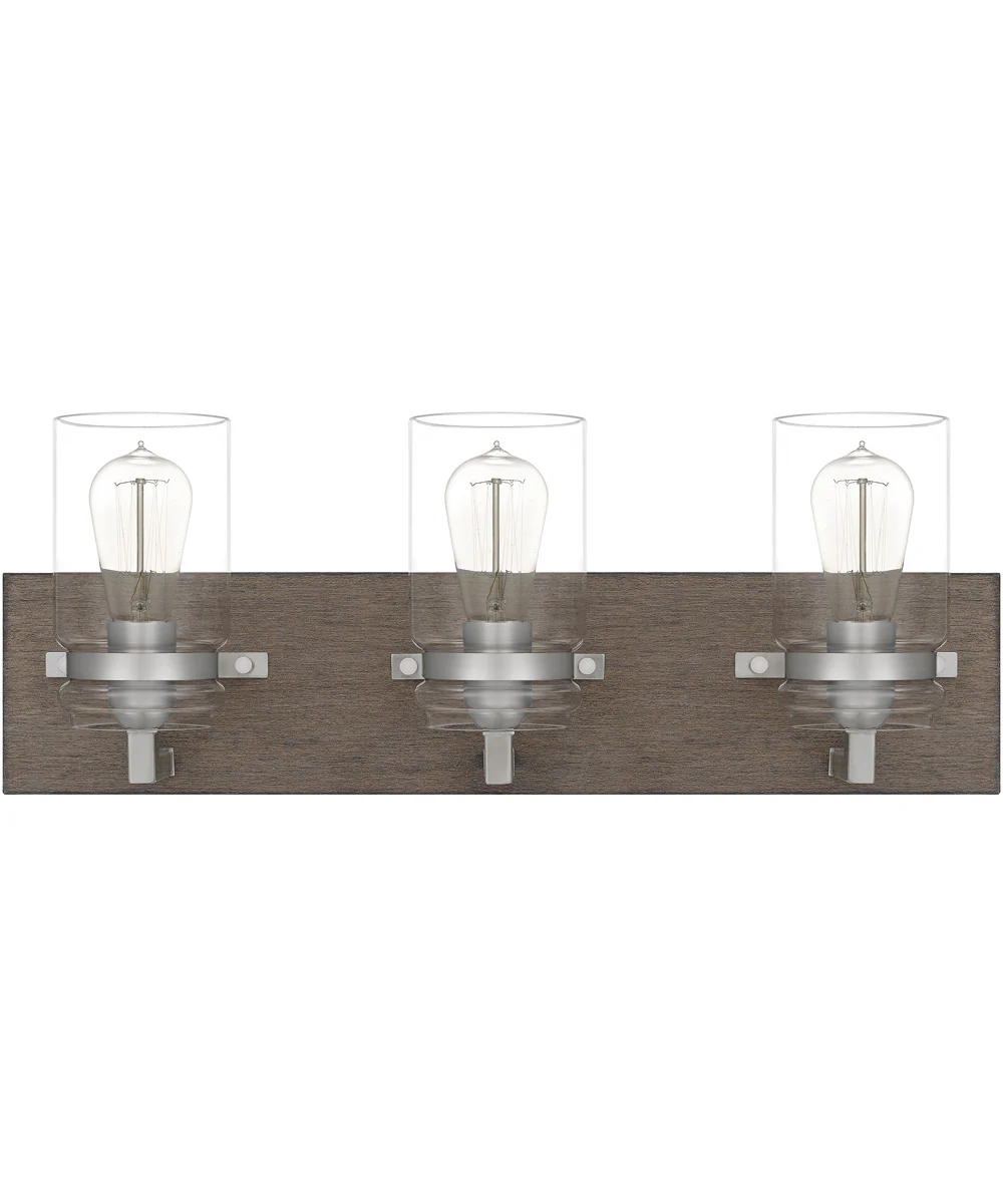 Craven Large 3-light Bath Light Aged Oak - Image 3