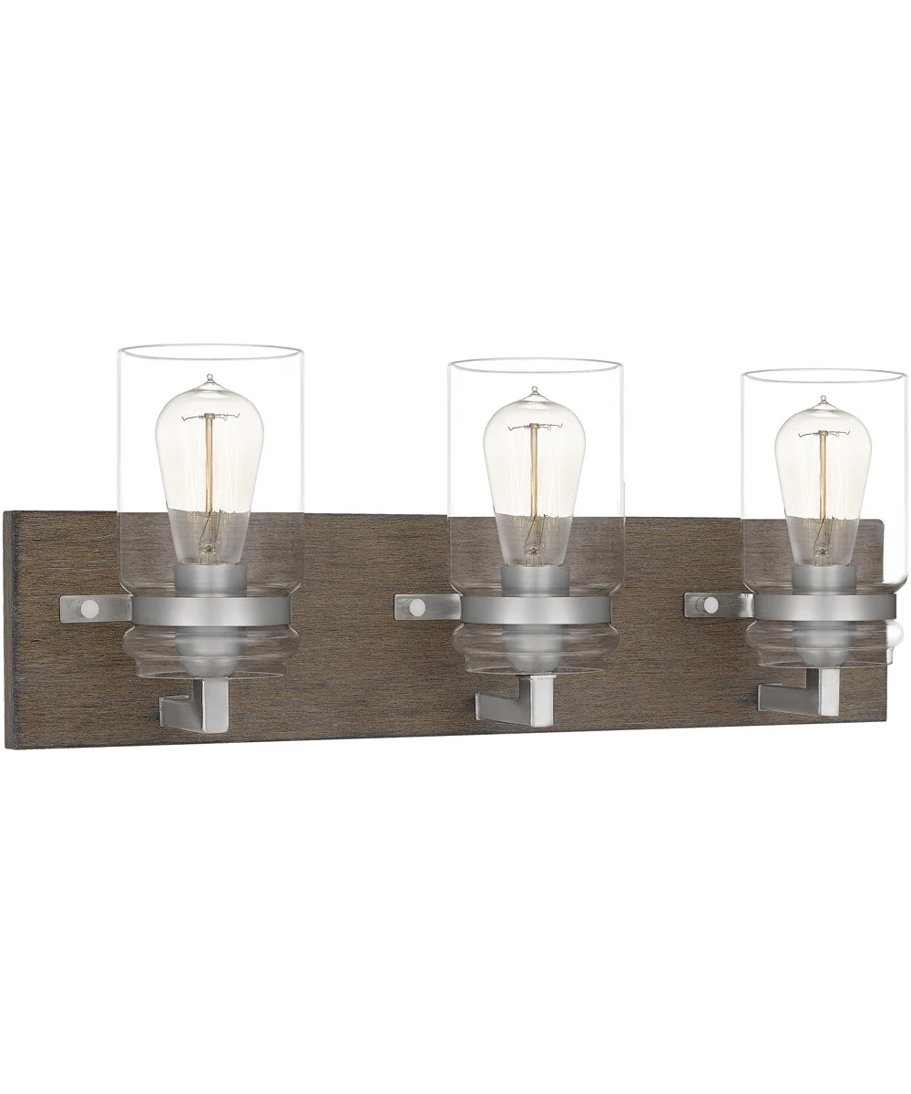 Craven Large 3-light Bath Light Aged Oak - Image 4