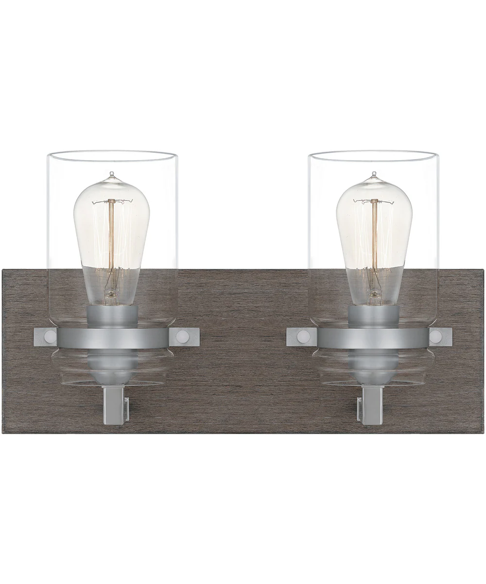 Craven Medium 2-light Bath Light Aged Oak - Image 2