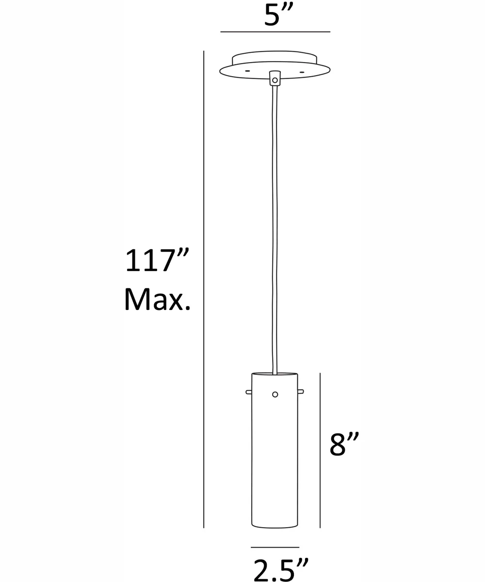 Credence 1-Light Pendant Light Ps/Frost Glass - Image 4