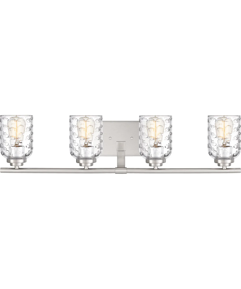 Cristal Extra Large 4-light Bath Light Brushed Nickel - Image 2