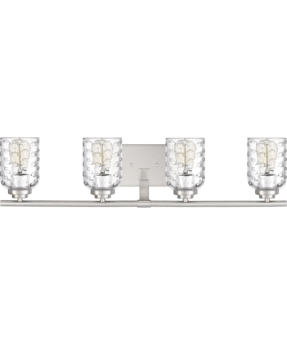 Cristal Extra Large 4-light Bath Light Brushed Nickel - Image 3