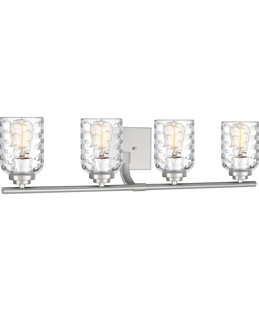 Cristal Extra Large 4-light Bath Light Brushed Nickel - Image 4