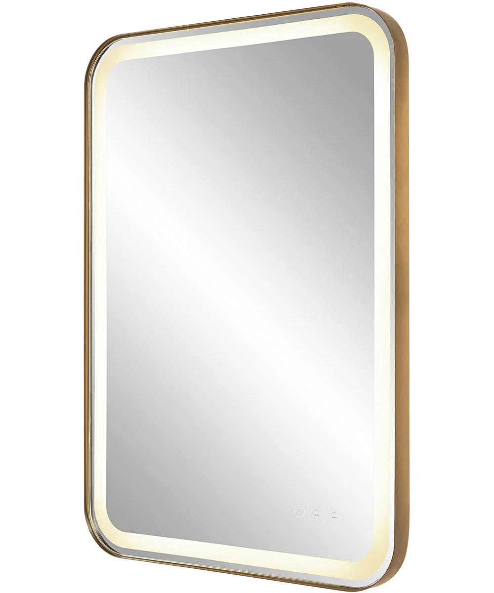 Crofton Lighted Brass Vanity Mirror - Image 10