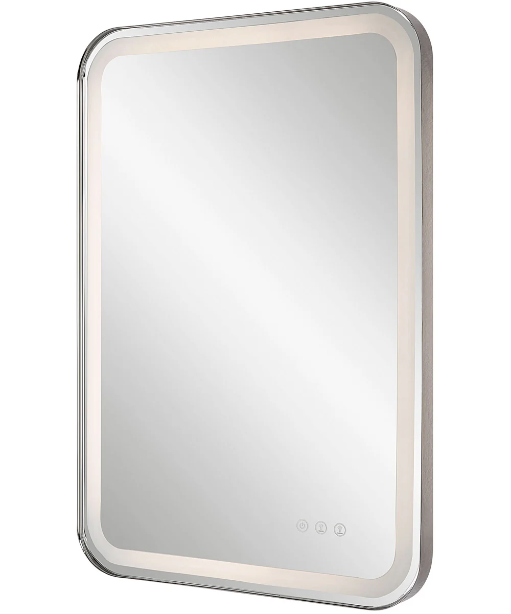 Crofton Lighted Nickel Vanity Mirror - Image 6