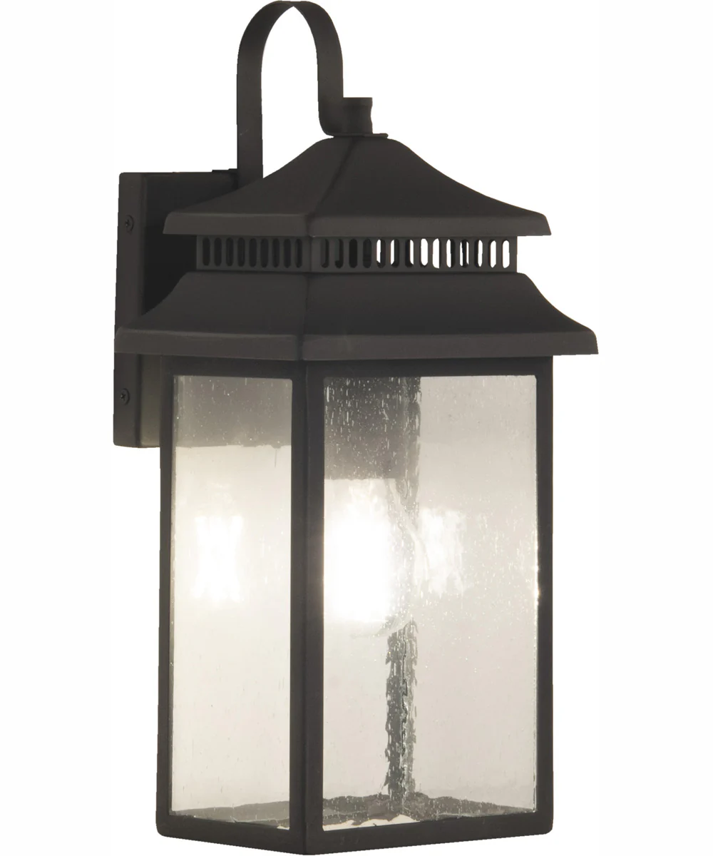 Crossbend 1-Light Outdoor Wall Lantern Dark Bronze Gilded - Image 2
