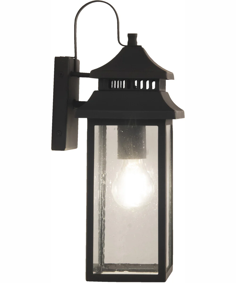 Crossbend 1-Light Outdoor Wall Lantern Dark Bronze Gilded - Image 6