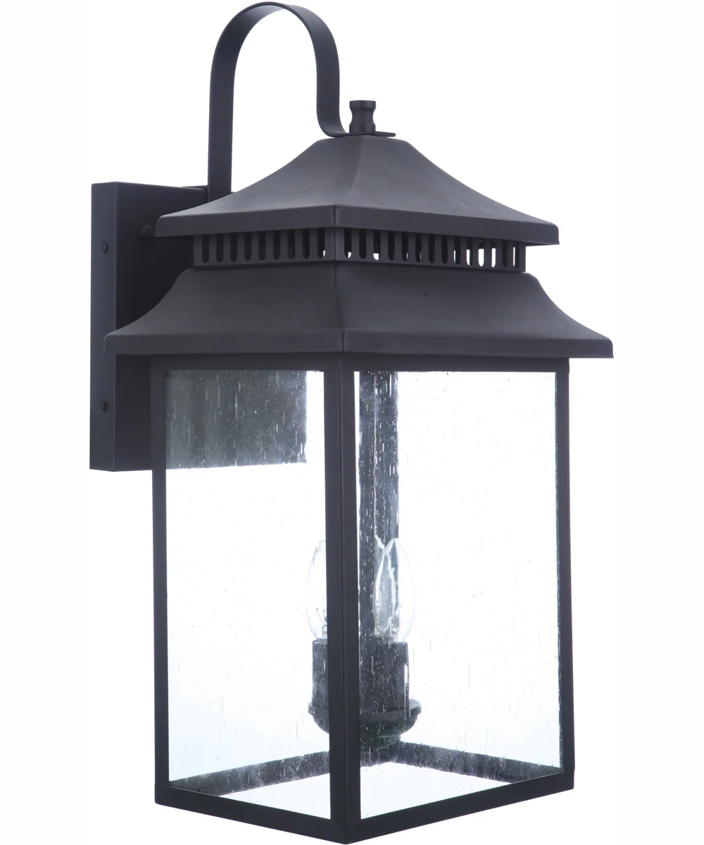 Crossbend 3-Light Outdoor Wall Lantern Matte Black - Image 6