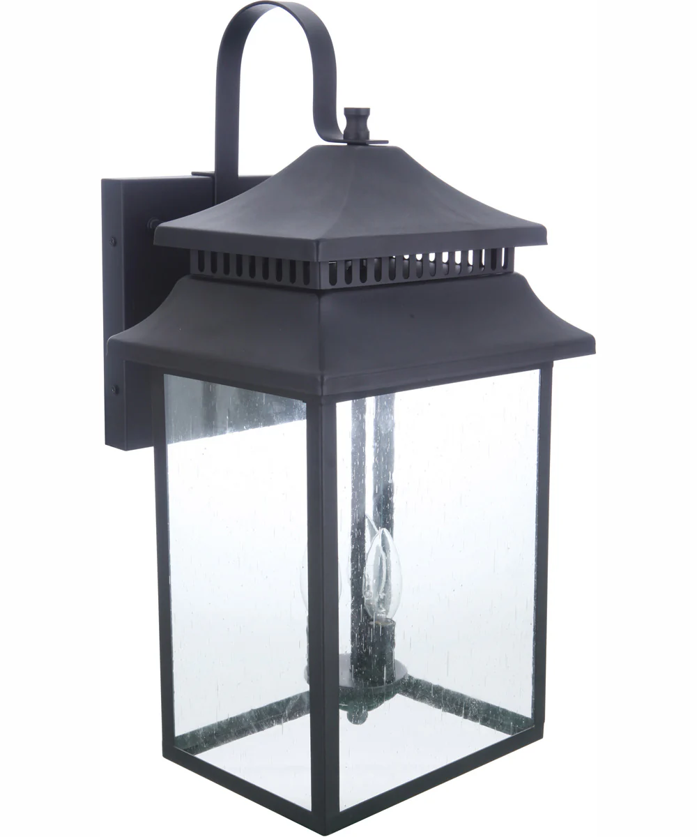 Crossbend 3-Light Outdoor Wall Lantern Matte Black - Image 7