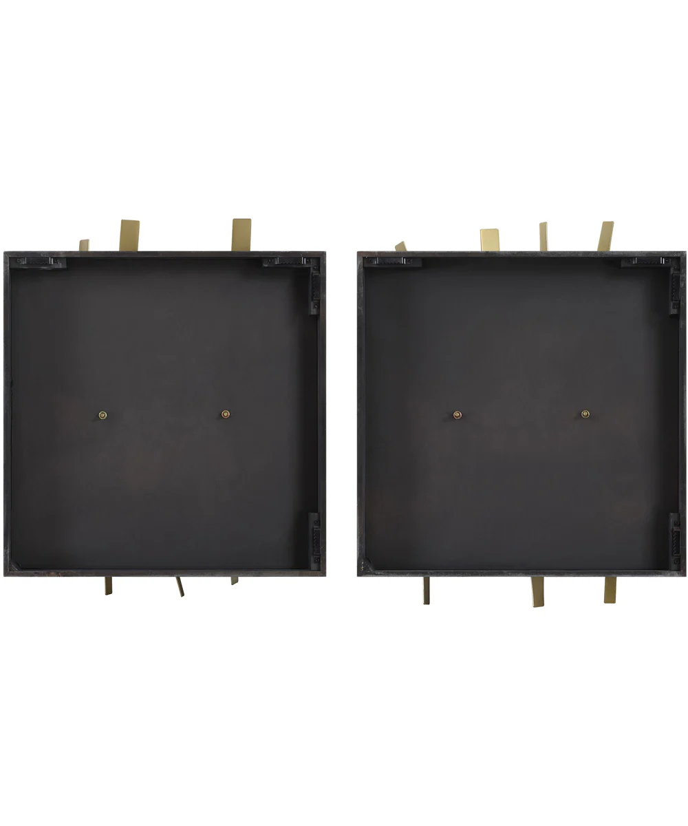 Crosshatch Metal Wall Decor Set of 2 - Image 7