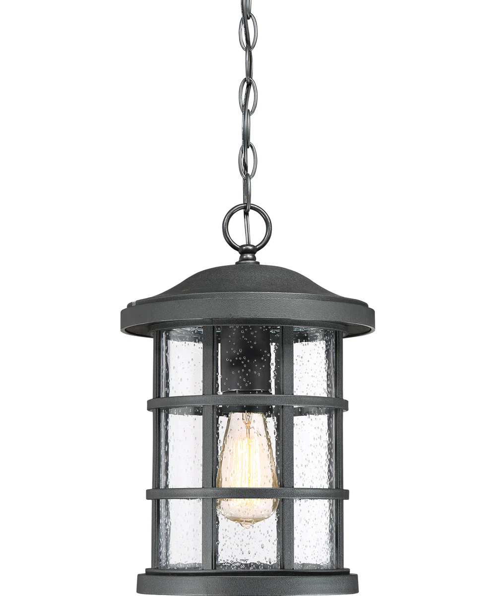 Crusade Large 1-light Outdoor Pendant Light  Coastal Armour Earth Black - Image 2