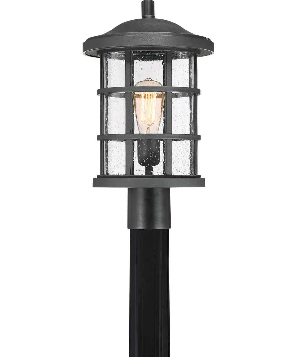 Crusade Large 1-light Outdoor Post Light  Coastal Armour Earth Black - Image 2