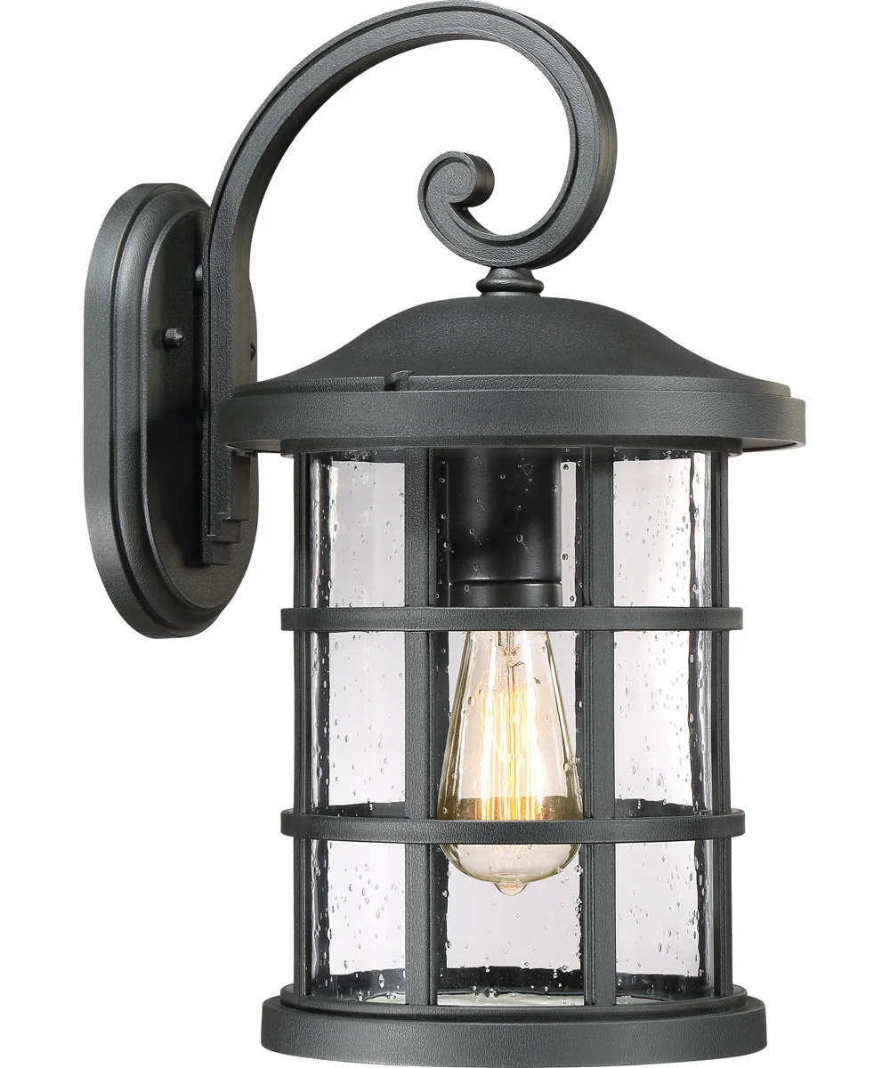 Crusade Large 1-light Outdoor Wall Light  Coastal Armour Earth Black