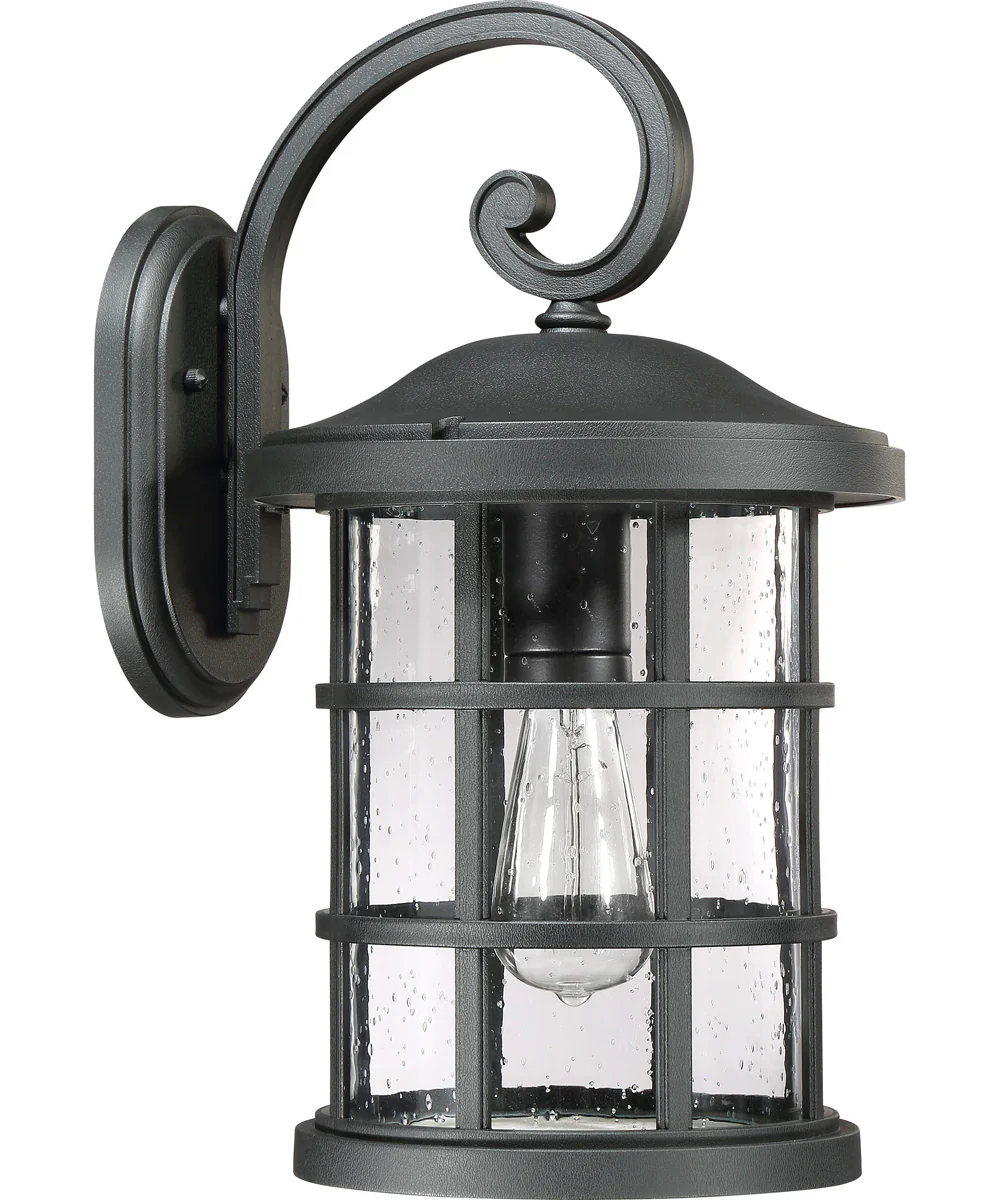Crusade Large 1-light Outdoor Wall Light  Coastal Armour Earth Black - Image 3