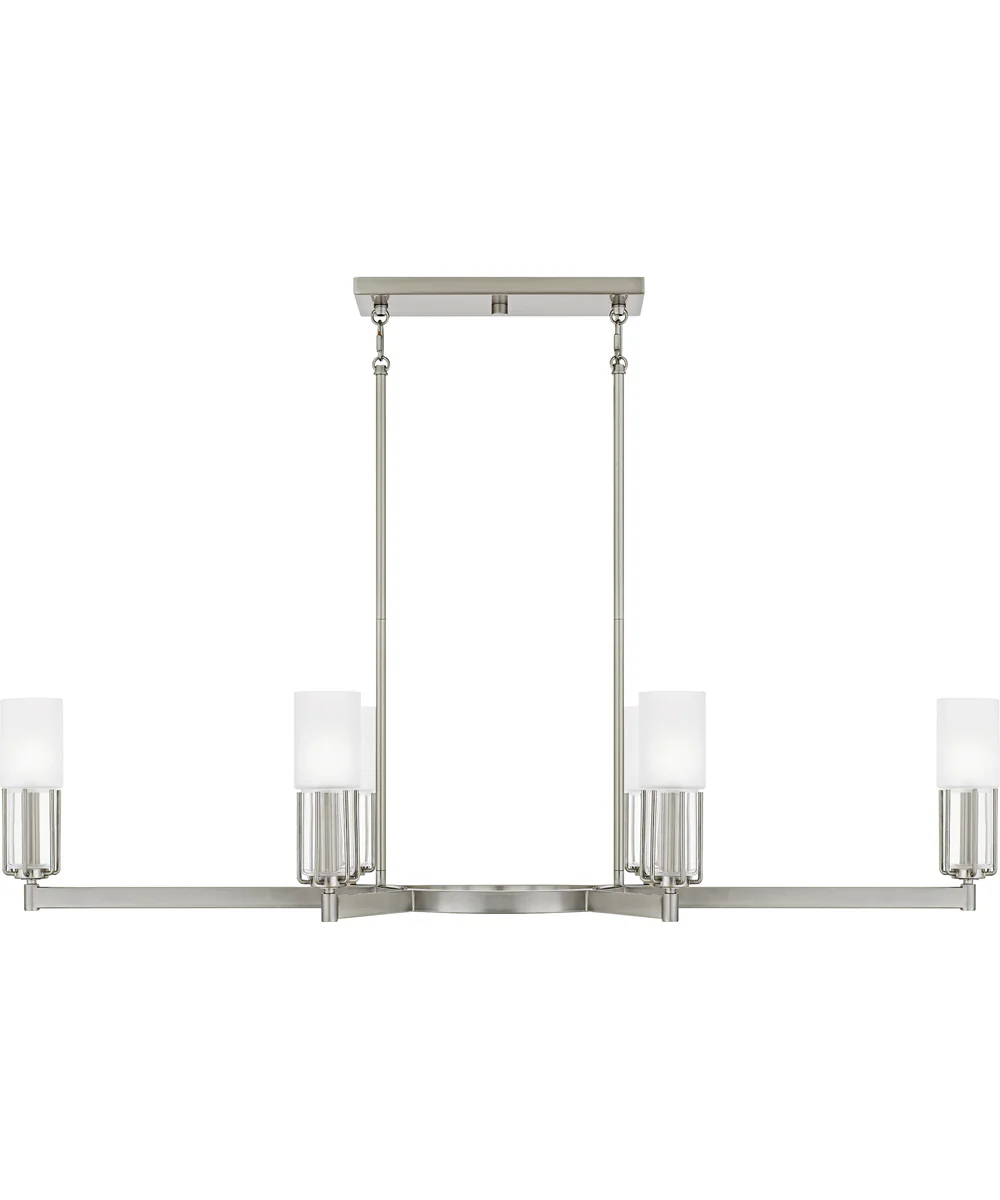 Cruz Large 6-light Island Light Brushed Nickel - Image 3