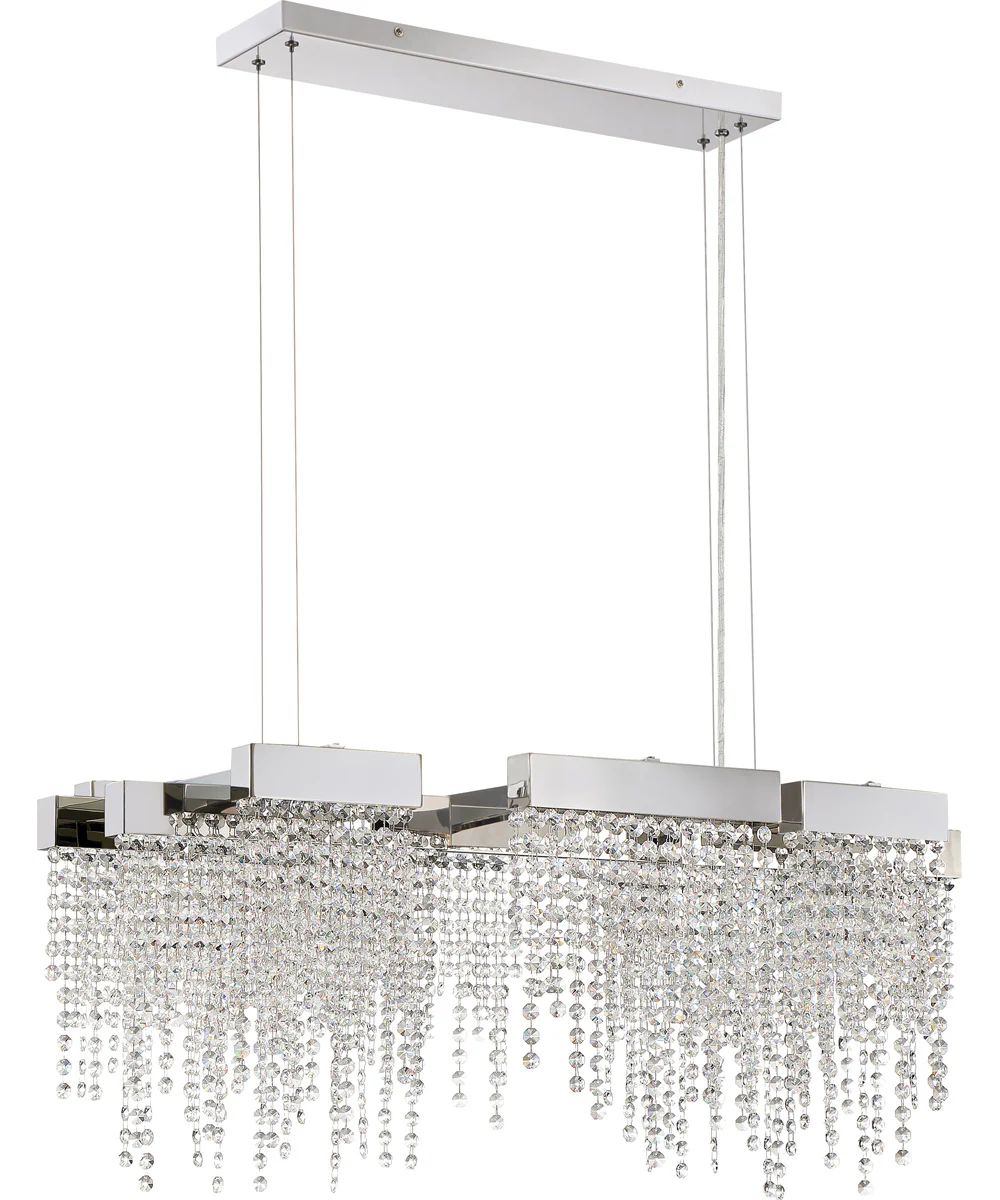 Crystal Falls  Island Light Polished Nickel - Image 3