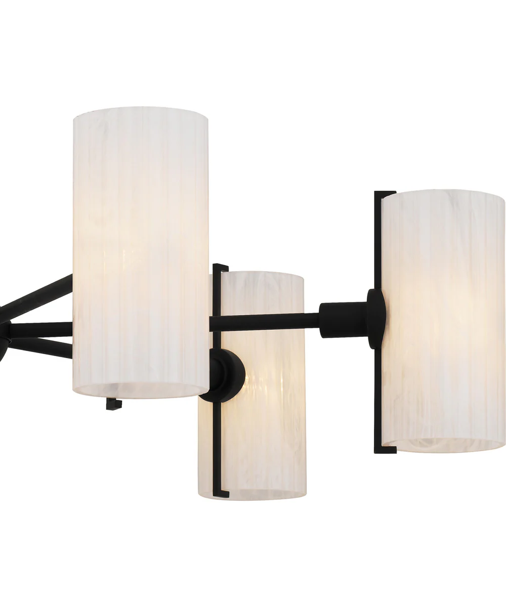 Curran 6-light Chandelier Matte Black - Image 5