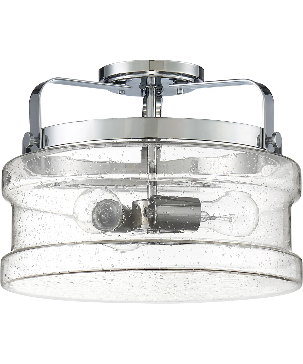Danbury 3-light Semi Flush Mount Polished Chrome - Image 3