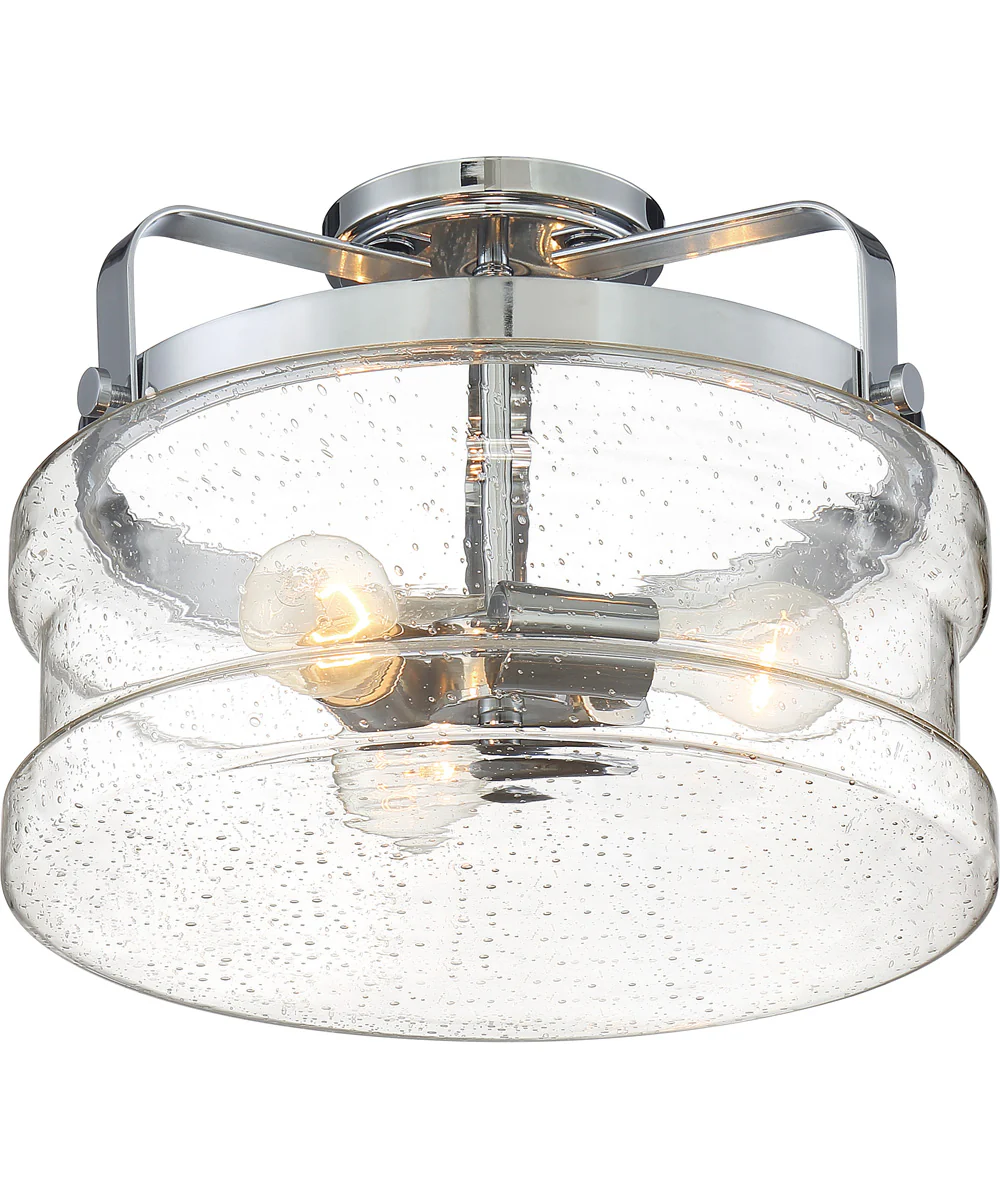 Danbury 3-light Semi Flush Mount Polished Chrome - Image 4