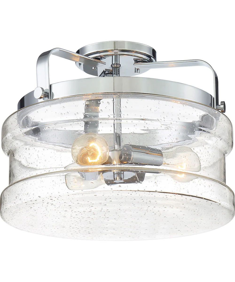 Danbury 3-light Semi Flush Mount Polished Chrome - Image 5