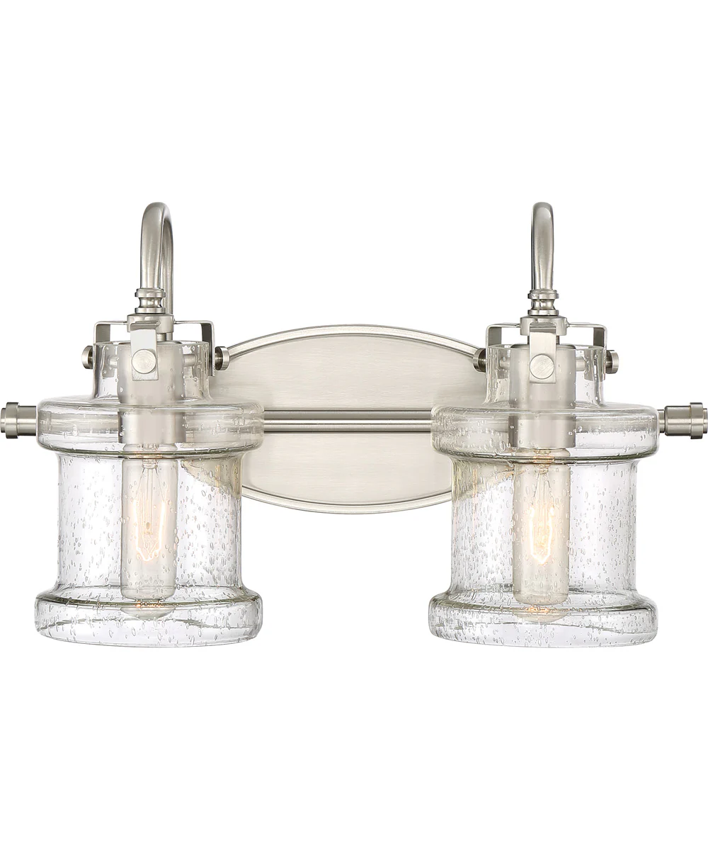 Danbury Medium 2-light Bath Light Brushed Nickel - Image 2