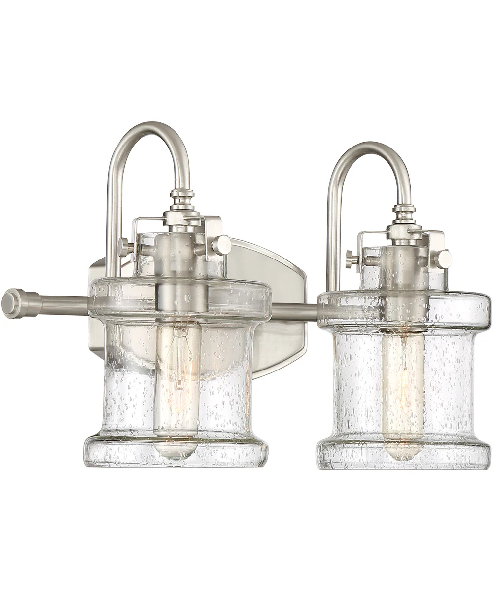 Danbury Medium 2-light Bath Light Brushed Nickel - Image 3