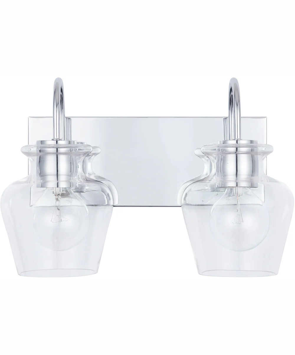 Danes 2-Light Vanity Chrome