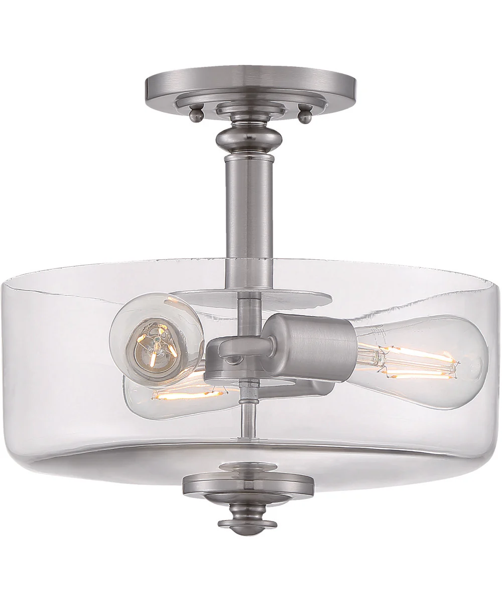 Dardyn 3-Light Convertible Semi Flush Brushed Polished Nickel - Image 2