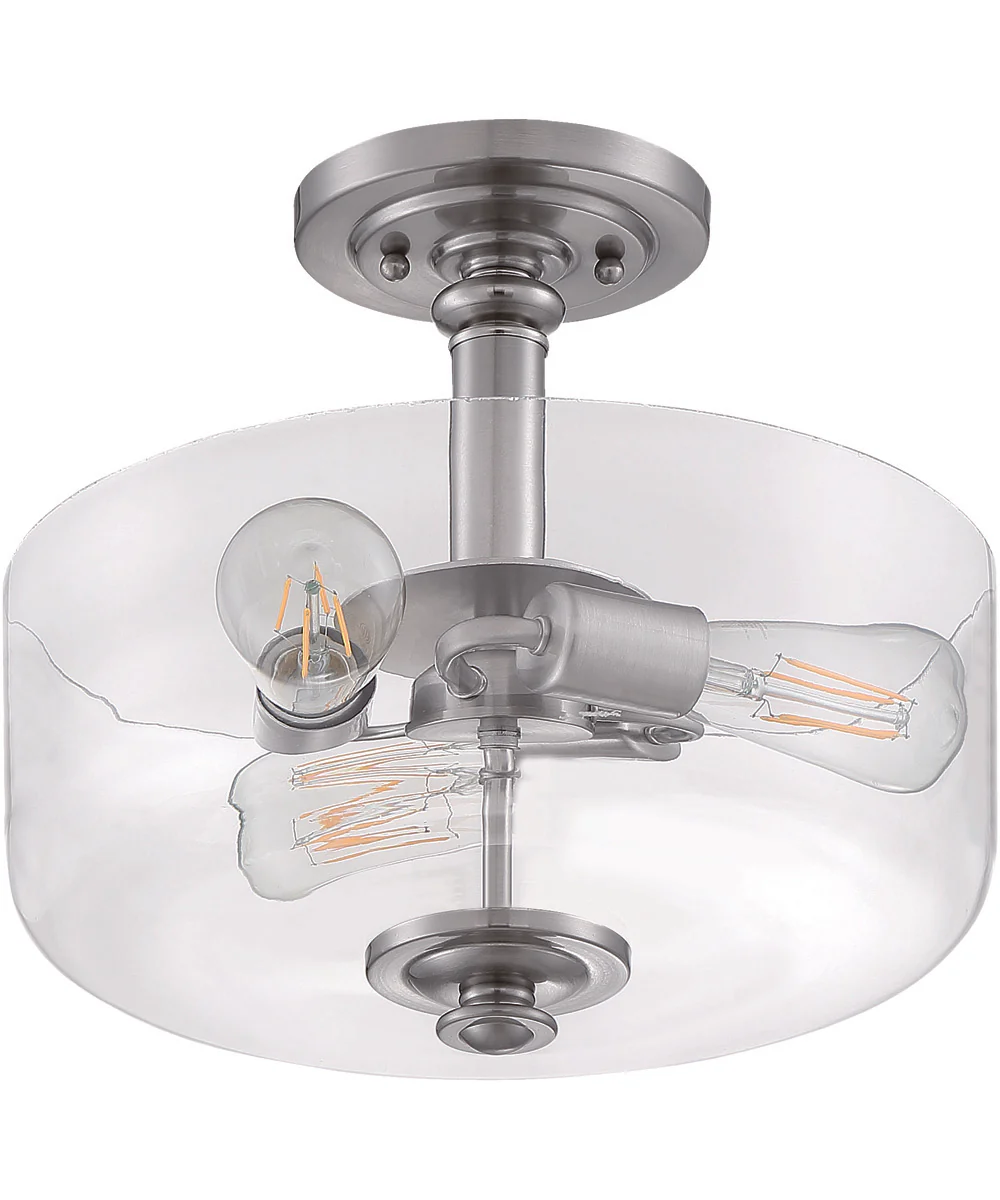 Dardyn 3-Light Convertible Semi Flush Brushed Polished Nickel - Image 3