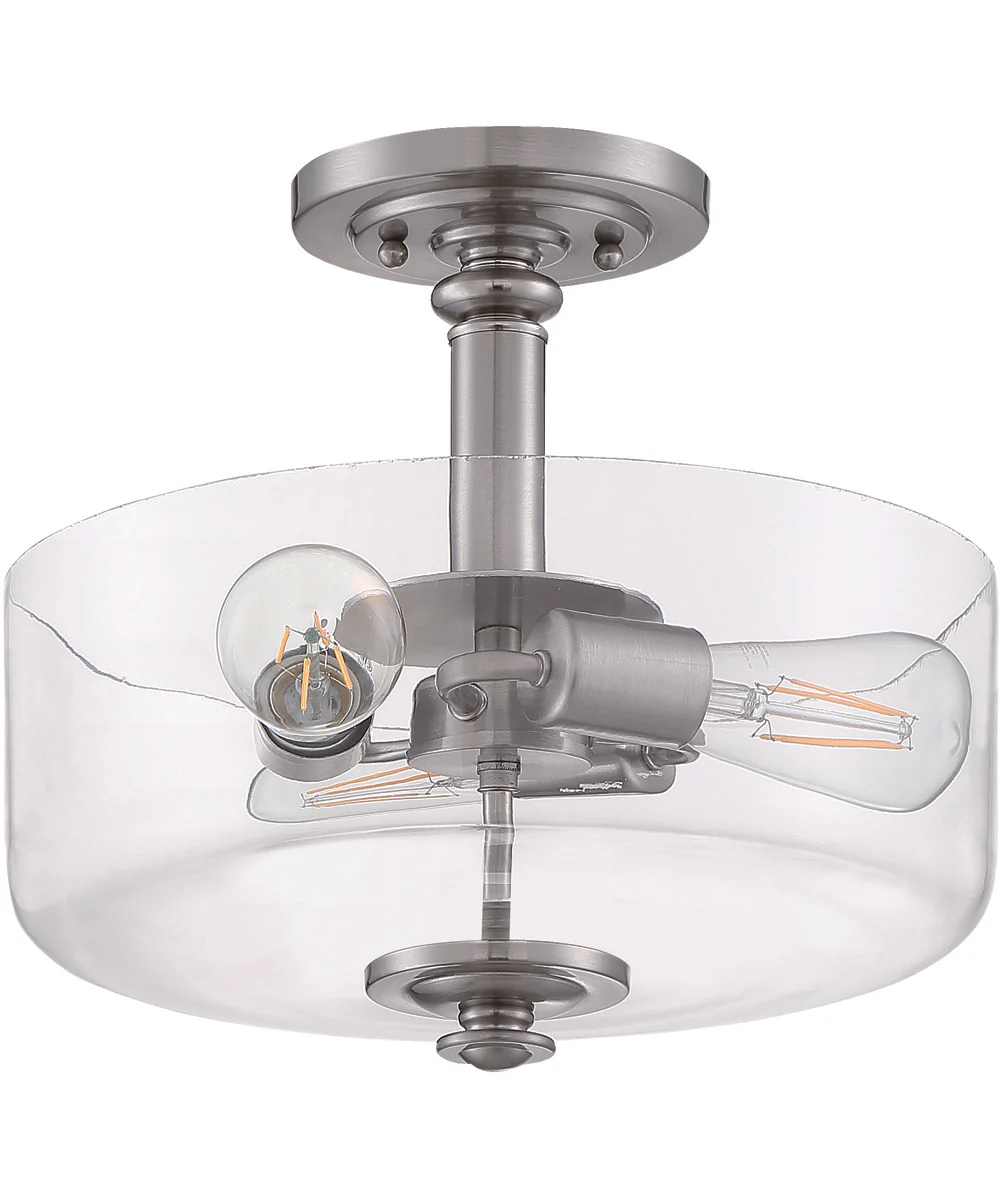Dardyn 3-Light Convertible Semi Flush Brushed Polished Nickel - Image 4