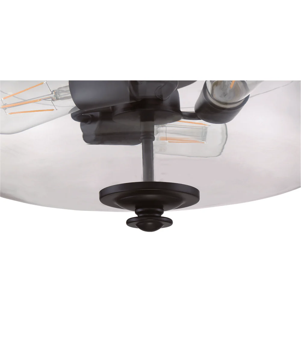 Dardyn 3-Light Convertible Semi Flush Flat Black - Image 6