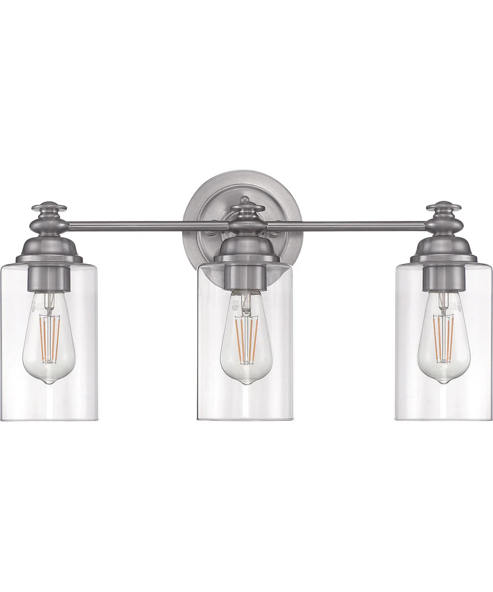 Dardyn 3-Light Vanity Brushed Polished Nickel - Image 3