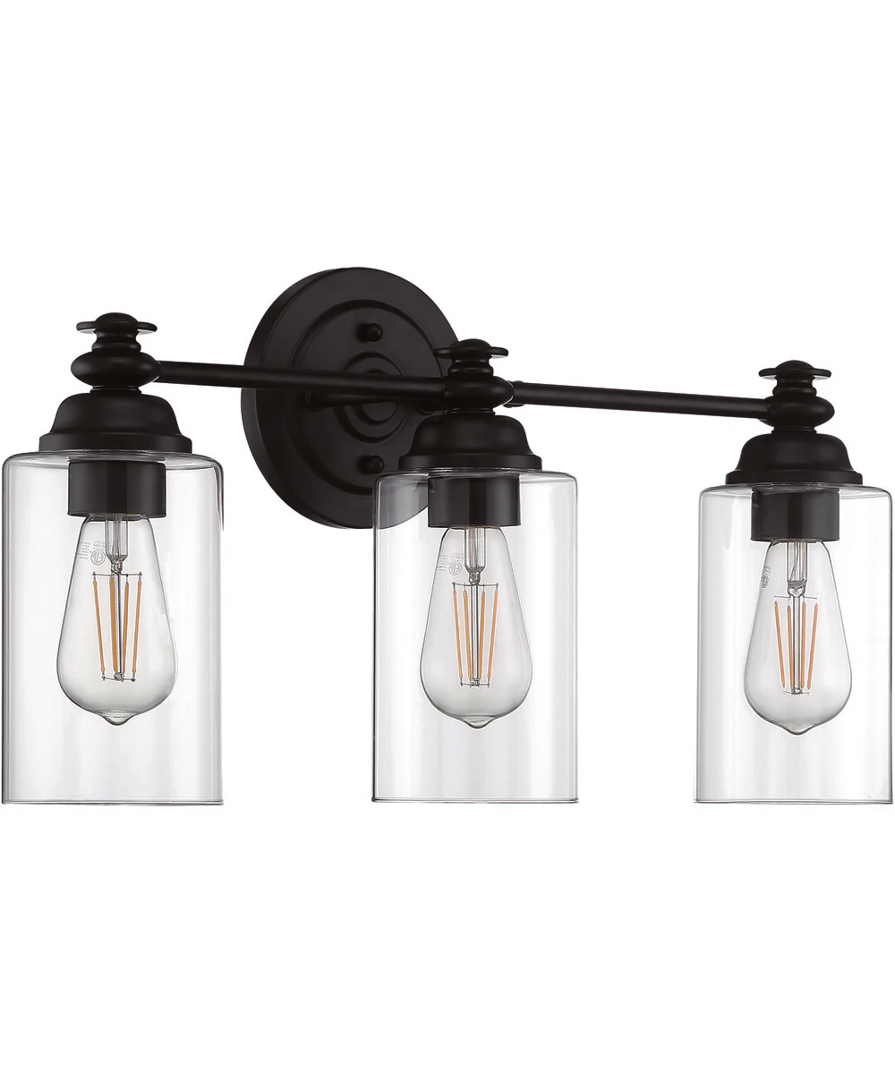 Dardyn 3-Light Vanity Flat Black
