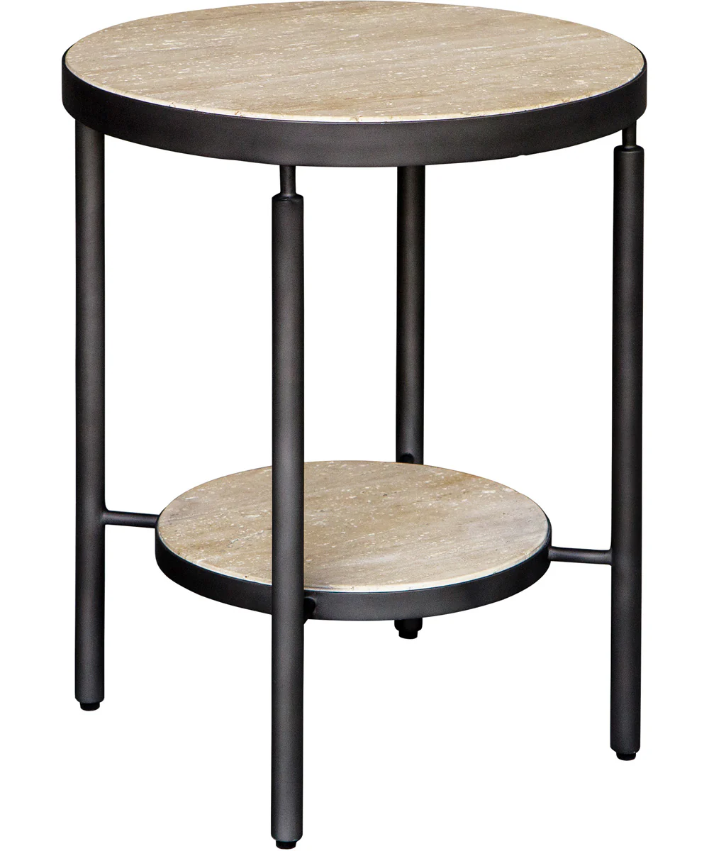 Dauntless Travertine Side Table - Image 4