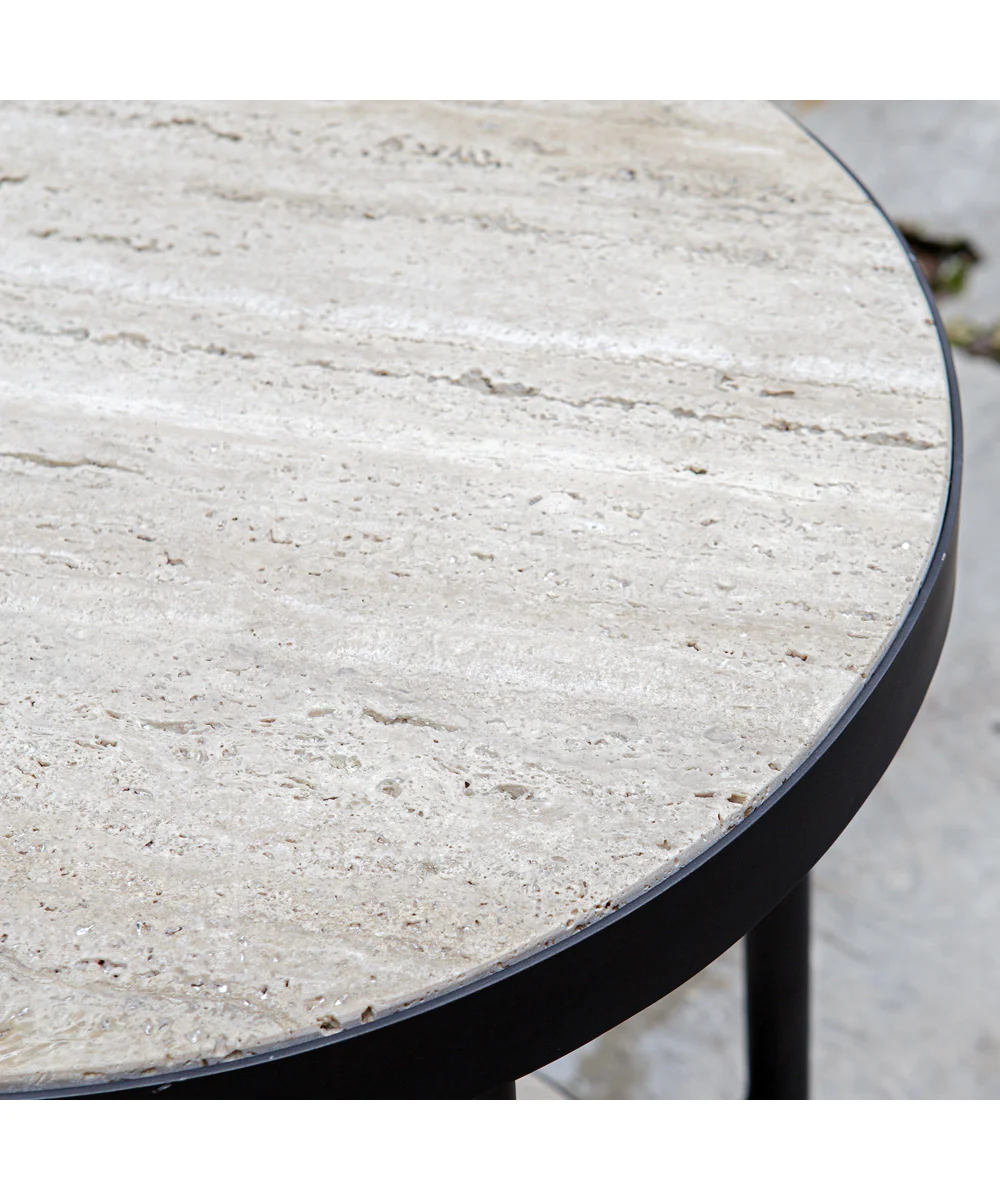 Dauntless Travertine Side Table - Image 6